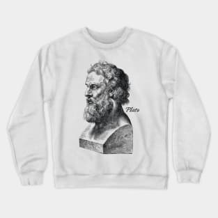 Vintage Plato Philosopher illustration Crewneck Sweatshirt